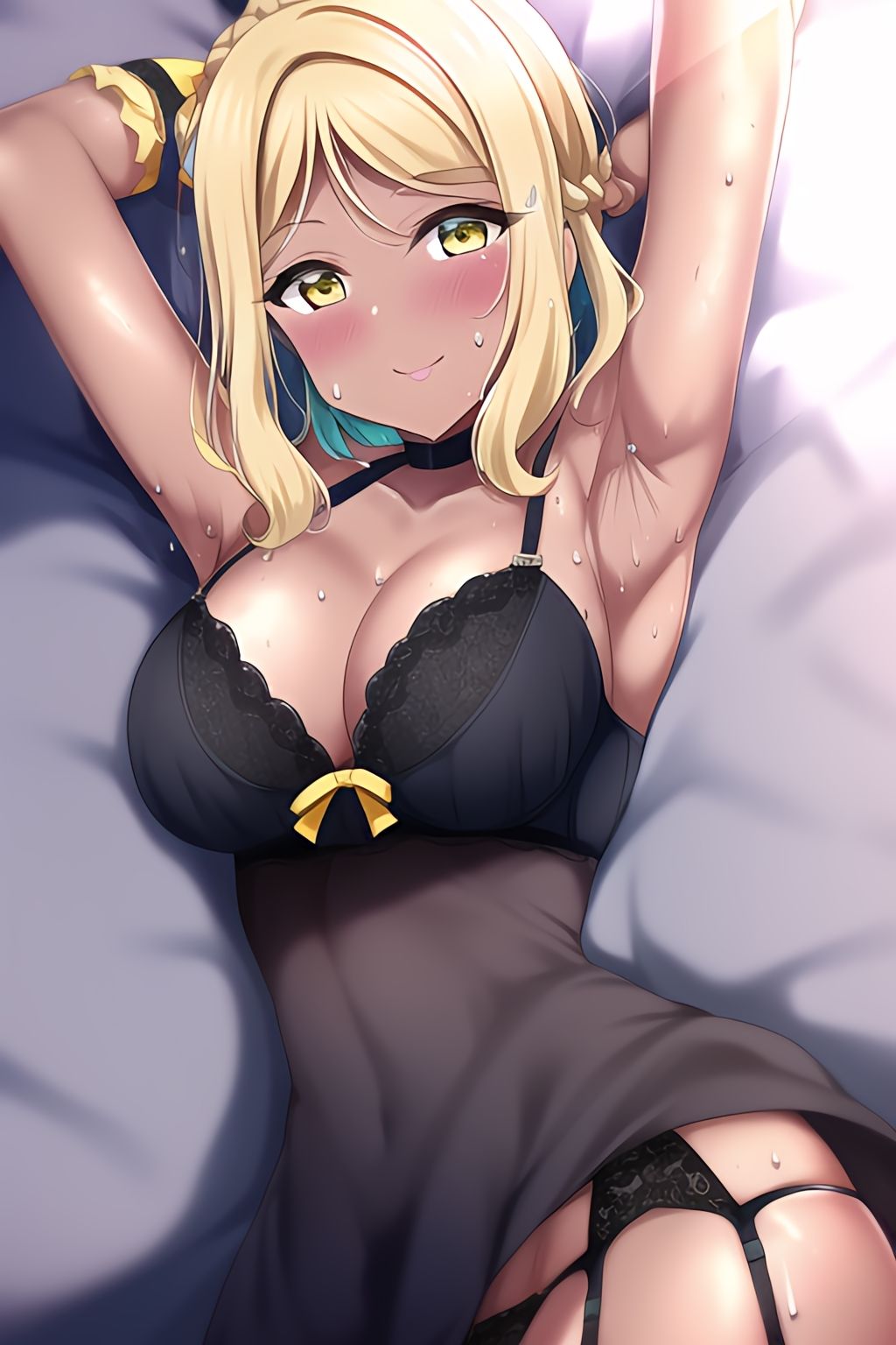 ラブラ●ブ！サンシ●イン！まりちゃん＋脇フェチ＋褐色フェチ！わきわき詰め合わせ100枚！！ サンプル1ページ目