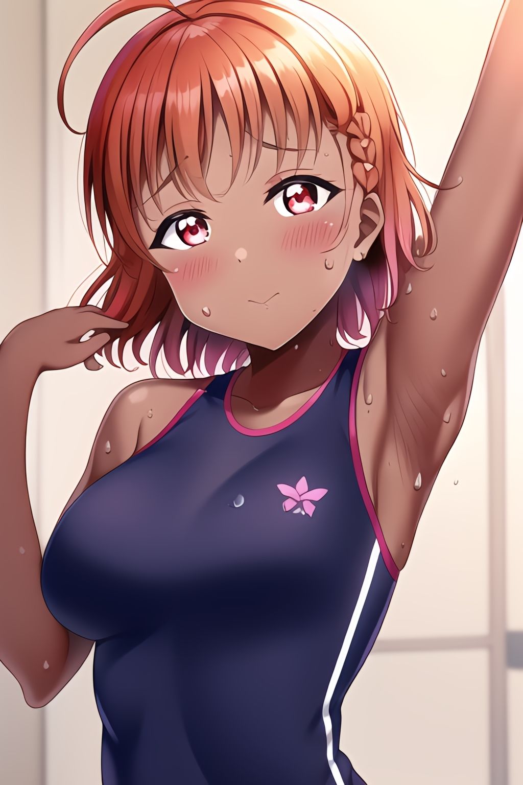ラブラ●ブ！サンシ●イン！ちかちゃん＋脇フェチ＋褐色フェチ！わきわき詰め合わせ100枚！！ サンプル7ページ目