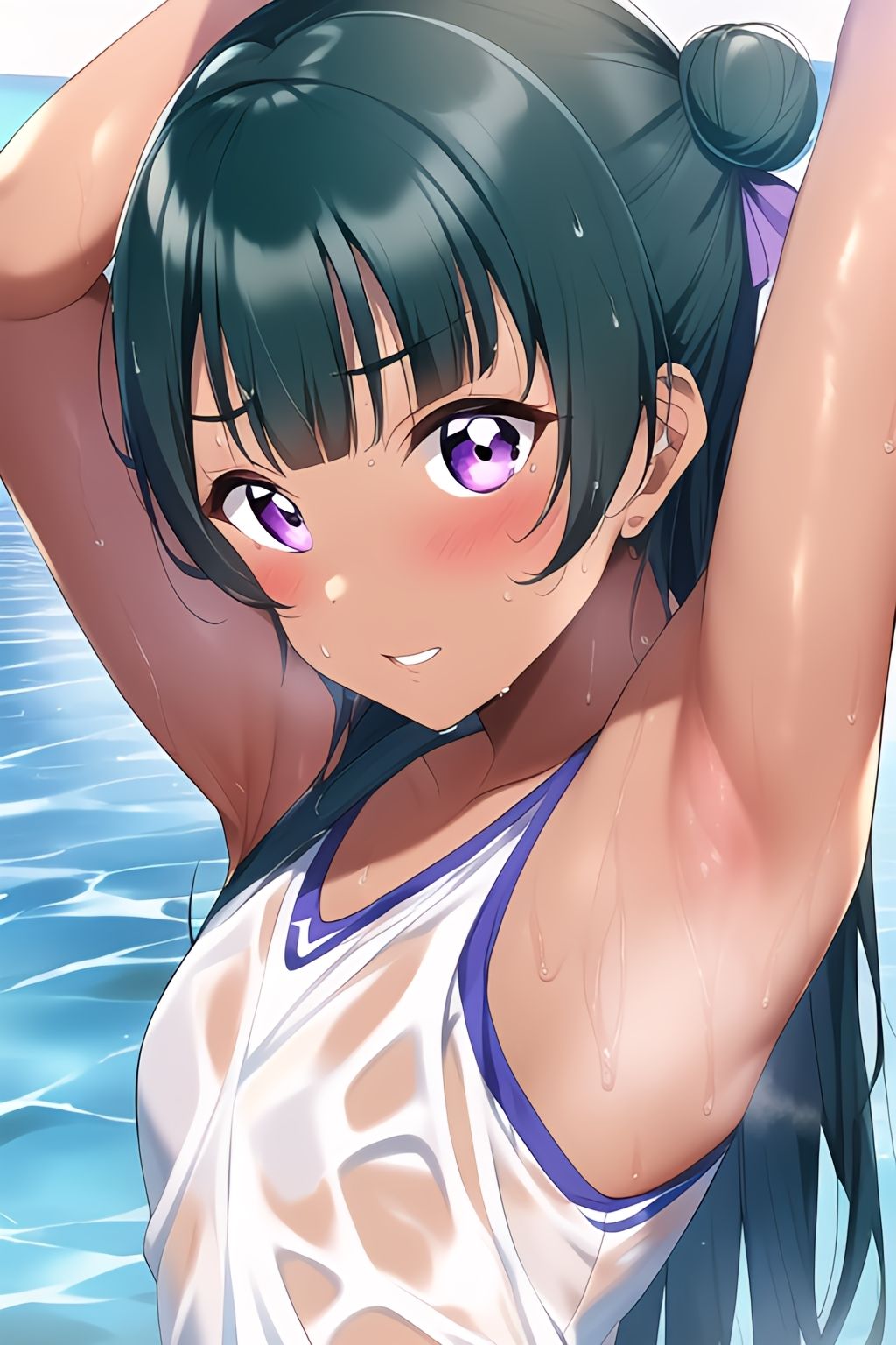 ラブラ●ブ！サンシ●イン！よしこちゃん＋脇フェチ＋褐色フェチ！わきわき詰め合わせ100枚！！ サンプル1ページ目