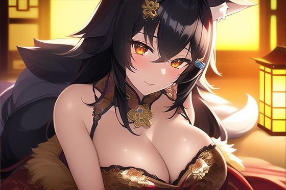 おおかみ 全年齢向け CG集 vol.3 / チャイナ服の狼娘 （170枚） サンプル3ページ目