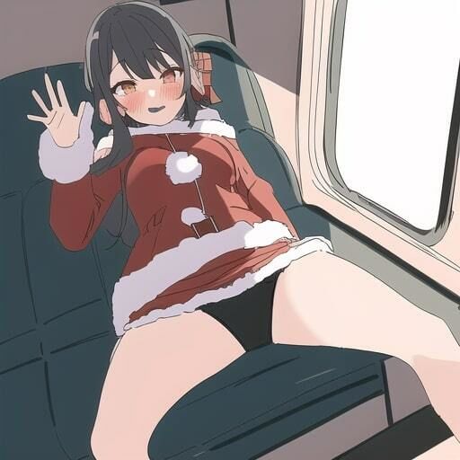 電車で挑発パンチラ サンプル1ページ目