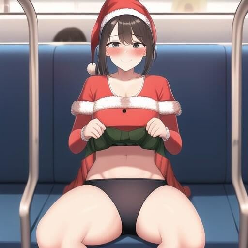 電車で挑発パンチラ サンプル9ページ目