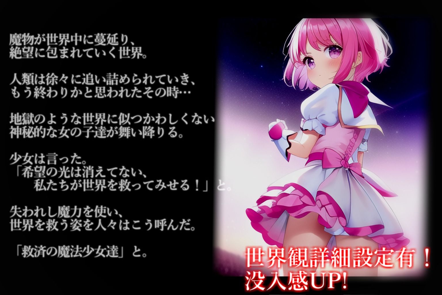 【魔法少女】Badend、IFストーリーVol.1 サンプル4ページ目