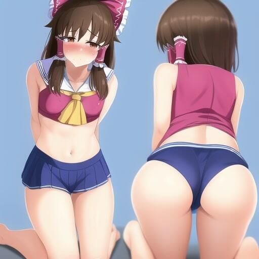 パンツを見せる巫女 サンプル1ページ目