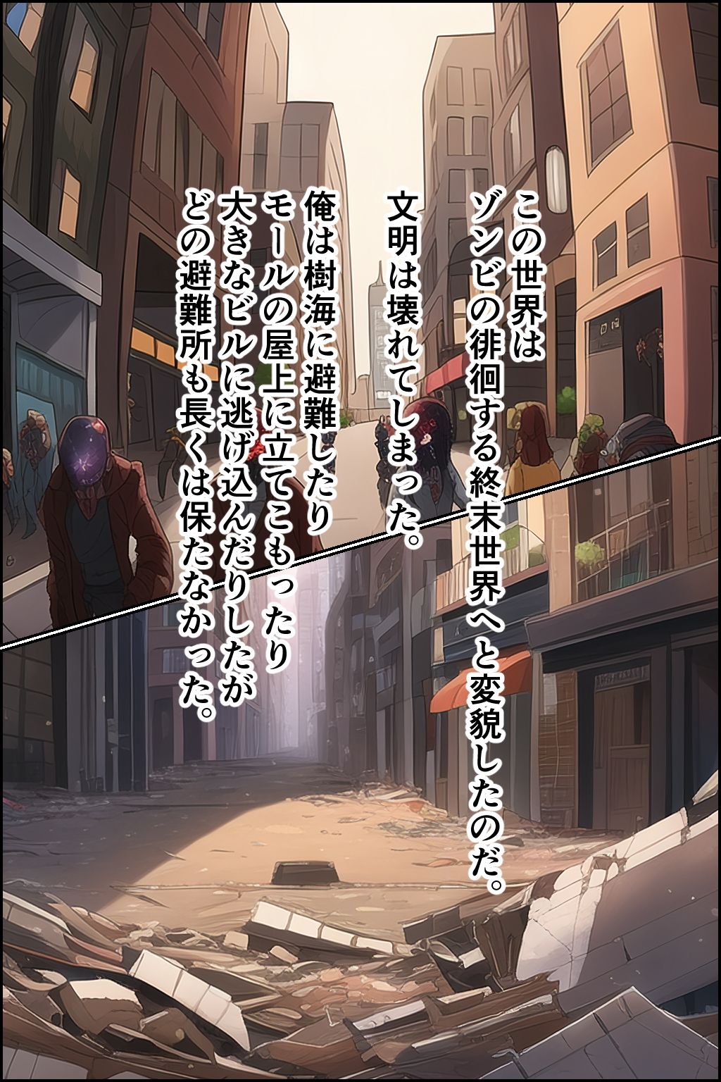 ゾンビ禍の終末世界で子作りセックス サンプル2ページ目