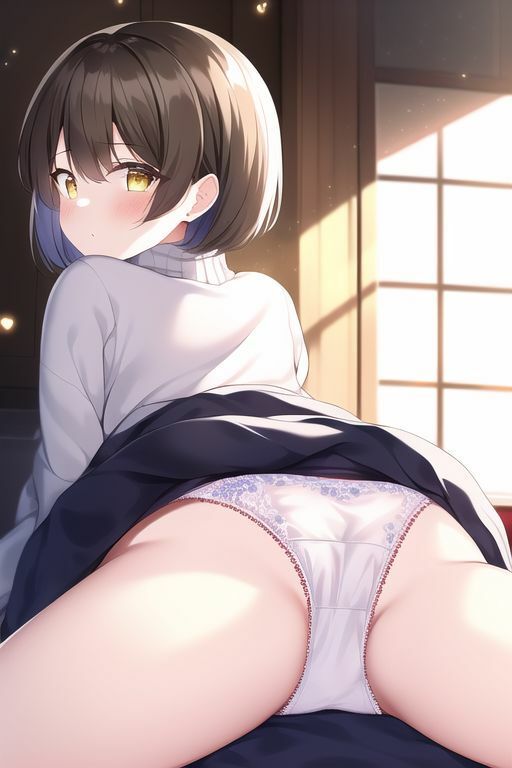 茶髪女子の下着イラスト集 サンプル2ページ目