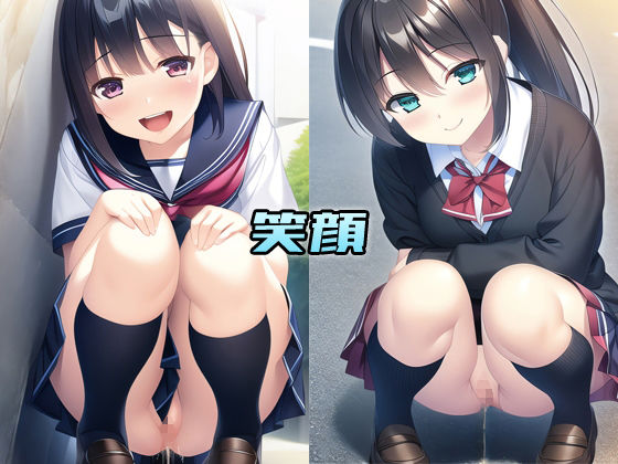 おしっコレクション 制服少女放尿CG集 サンプル1ページ目