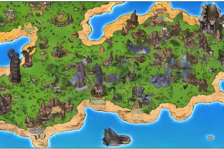 画像素材集「ファンタジーマップ・イメージコレクション」 サンプル2ページ目