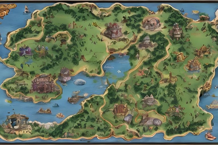 画像素材集「ファンタジーマップ・イメージコレクション」 サンプル3ページ目