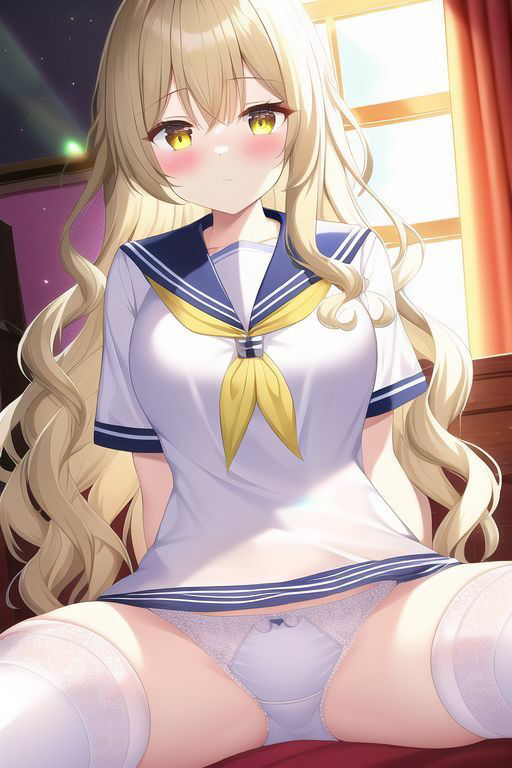 金髪女子の下着イラスト集 サンプル3ページ目