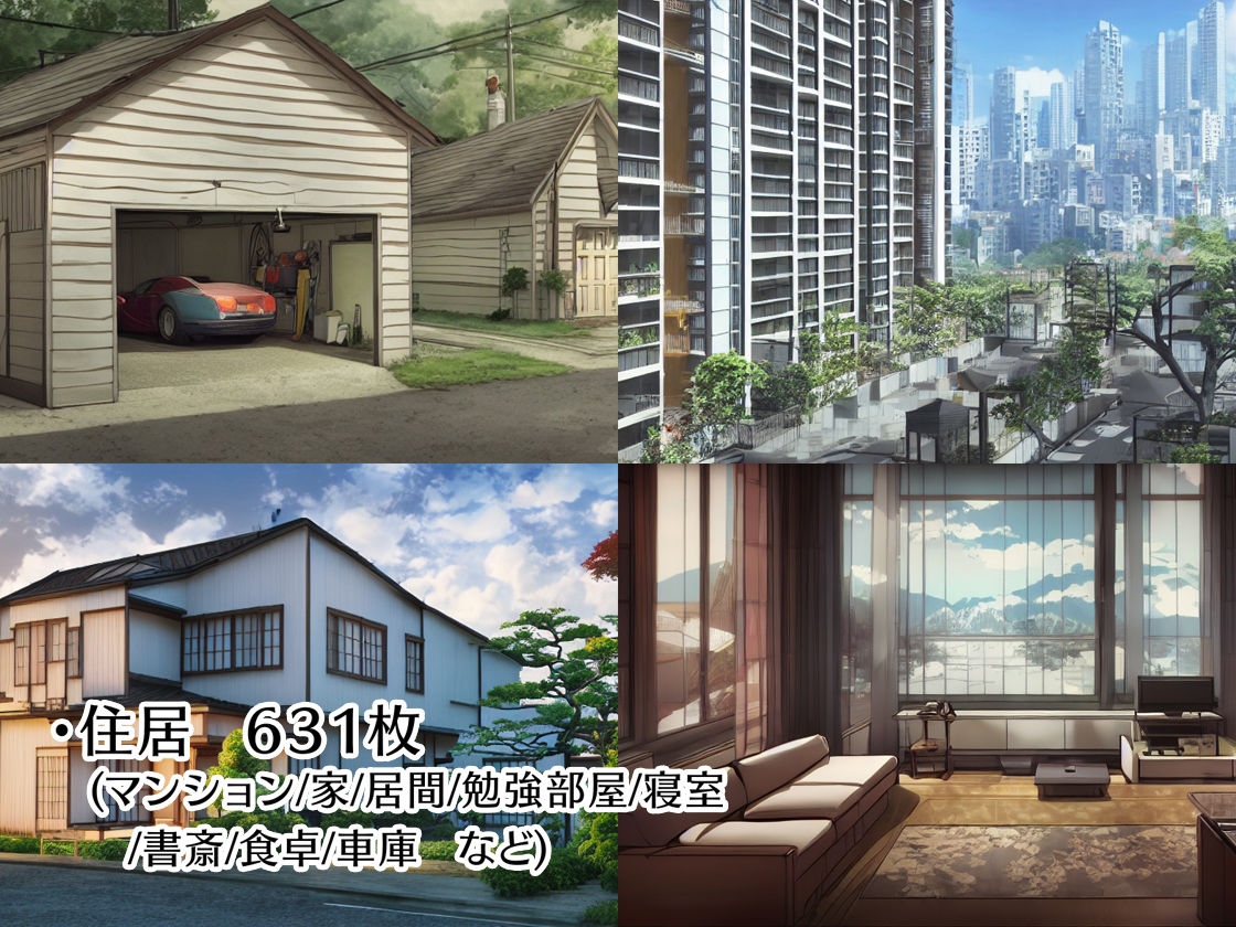 著作権フリー背景美術素材集 BGArt 01 「現代編」 サンプル4ページ目
