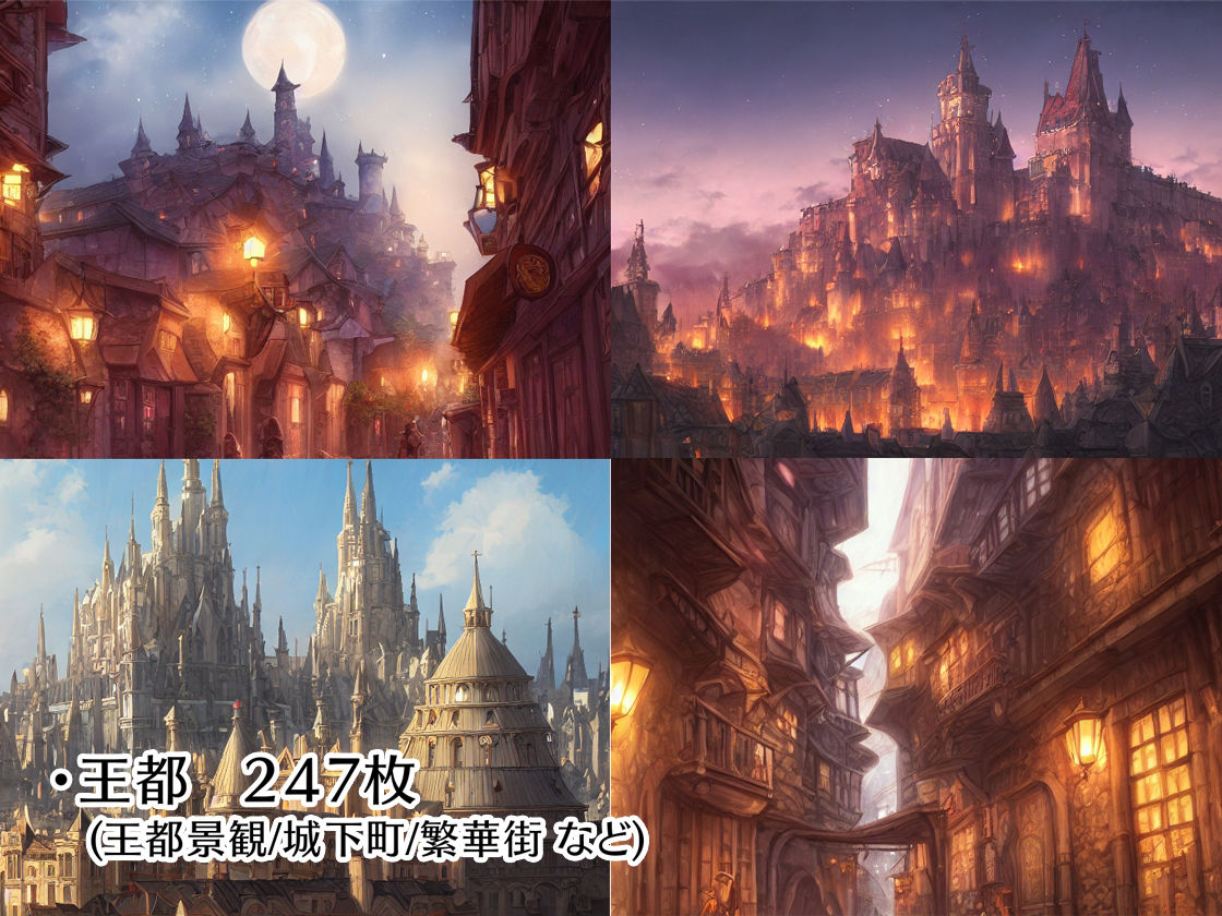 著作権フリー背景美術素材集 BGArt 02 「幻想世界」 サンプル1ページ目