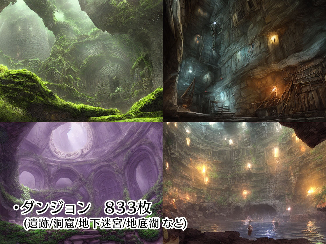 著作権フリー背景美術素材集 BGArt 02 「幻想世界」 サンプル2ページ目