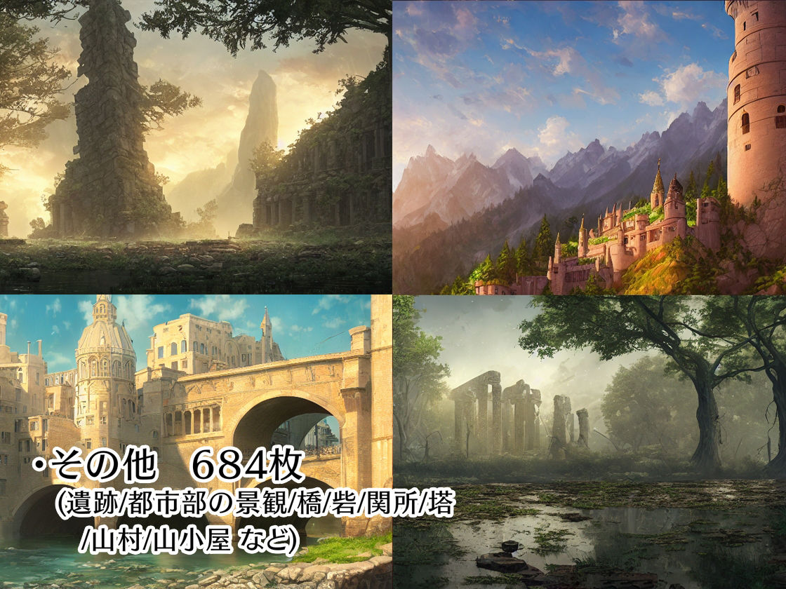 著作権フリー背景美術素材集 BGArt 02 「幻想世界」 サンプル5ページ目