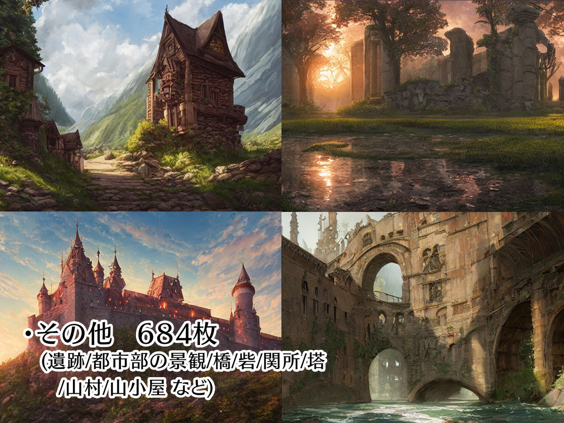 著作権フリー背景美術素材集 BGArt 02 「幻想世界」 サンプル6ページ目