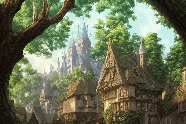 著作権フリー背景美術素材集 BGArt 05 「幻想世界II」 サンプル4ページ目