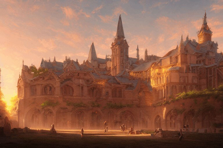 著作権フリー背景美術素材集 BGArt 05 「幻想世界II」 サンプル5ページ目