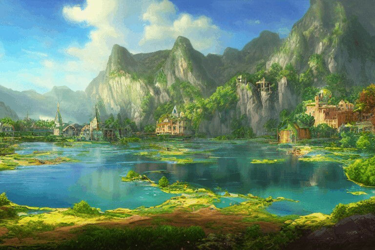 著作権フリー背景美術素材集 BGArt 08 「幻想世界III」 サンプル2ページ目