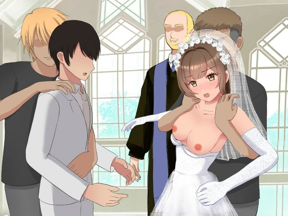 結婚式乱入！花嫁の浮気を暴露し、ウエディングドレスのまま公開NTR羞恥セックス！ サンプル9ページ目