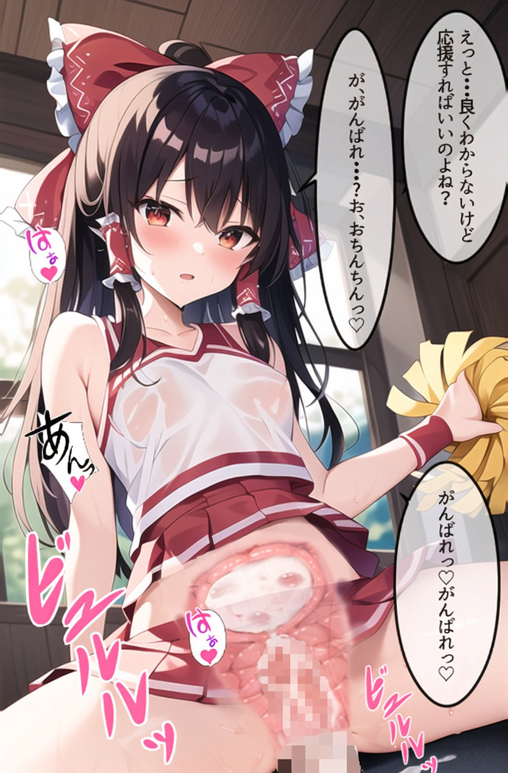 ち〇ちん応援東方チアリーディング部 サンプル4ページ目