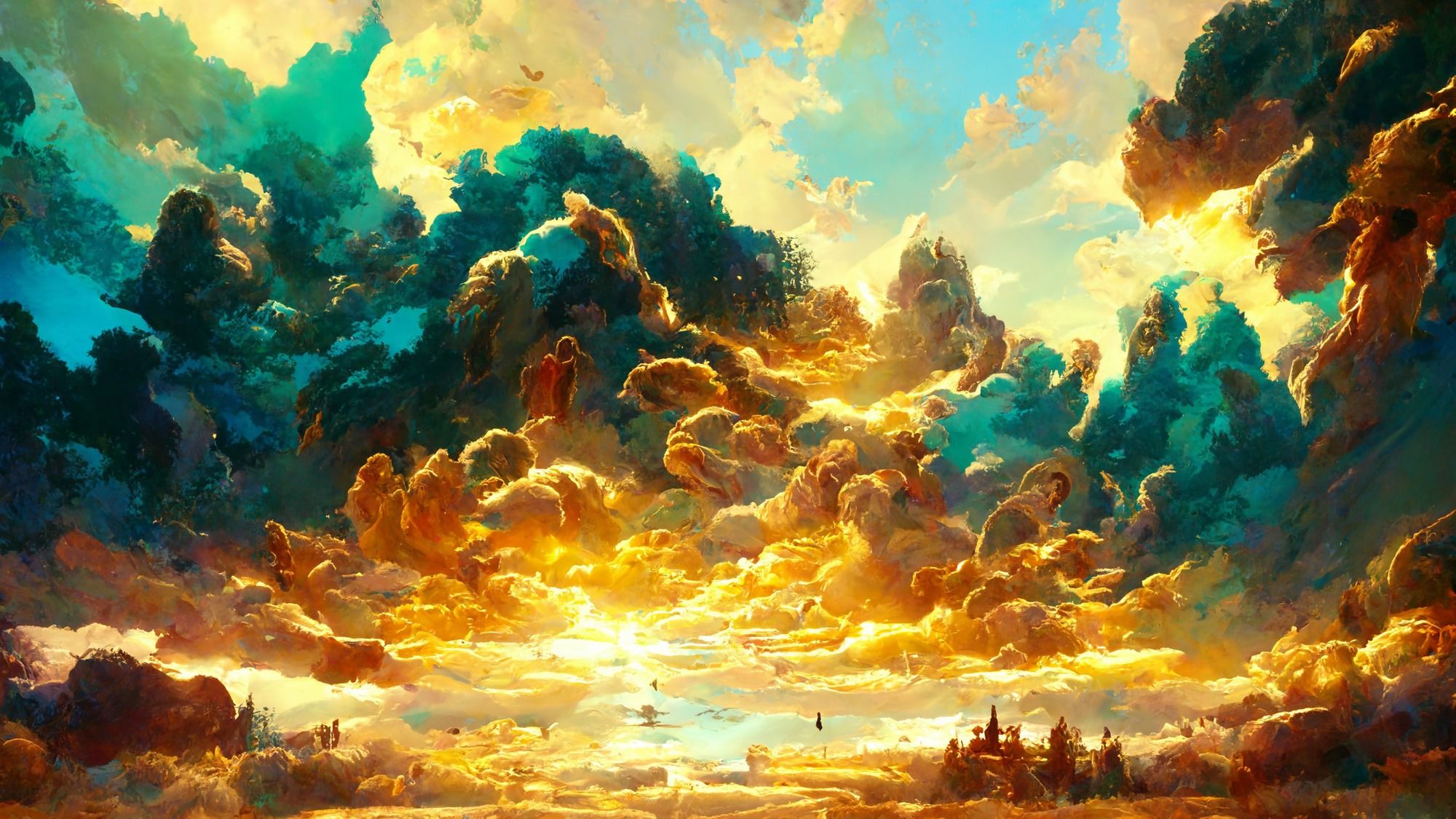 【ファンタジー系イラスト調】著作権フリーの高解像度背景（画像100枚） サンプル9ページ目