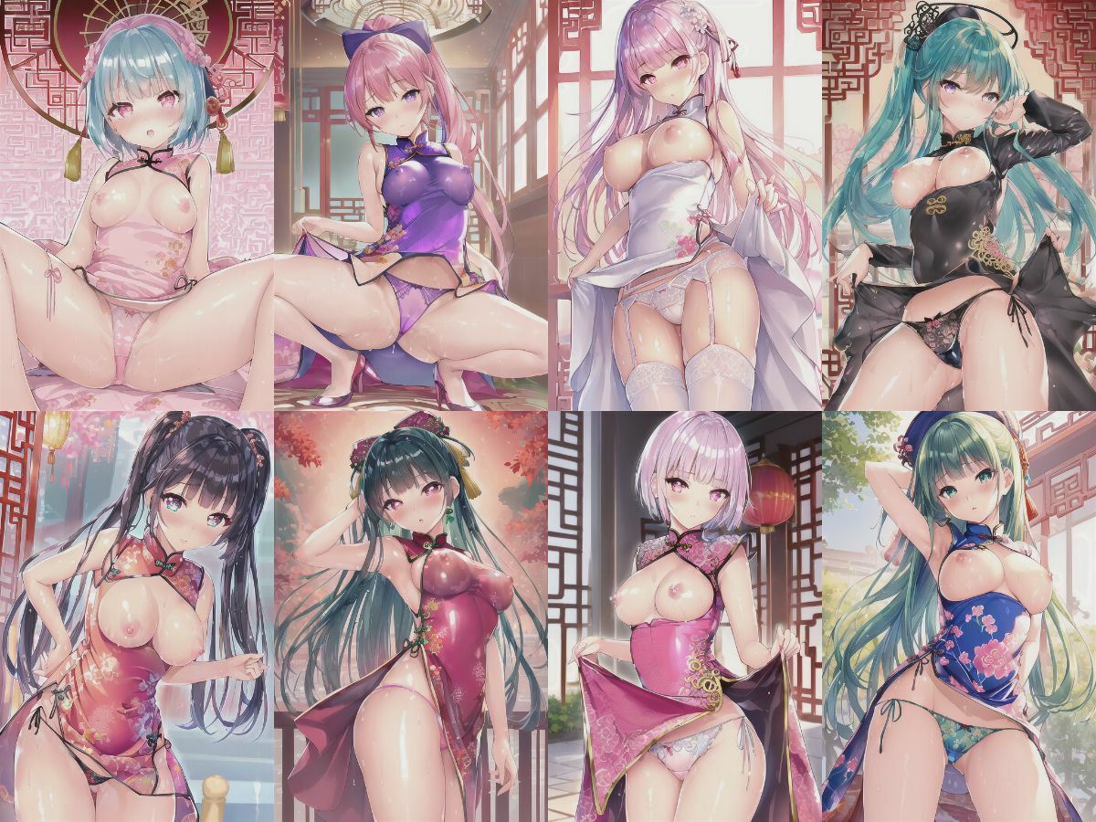 ただいま発情中！（着物/チャイナドレス/ウェイトレス） サンプル2ページ目