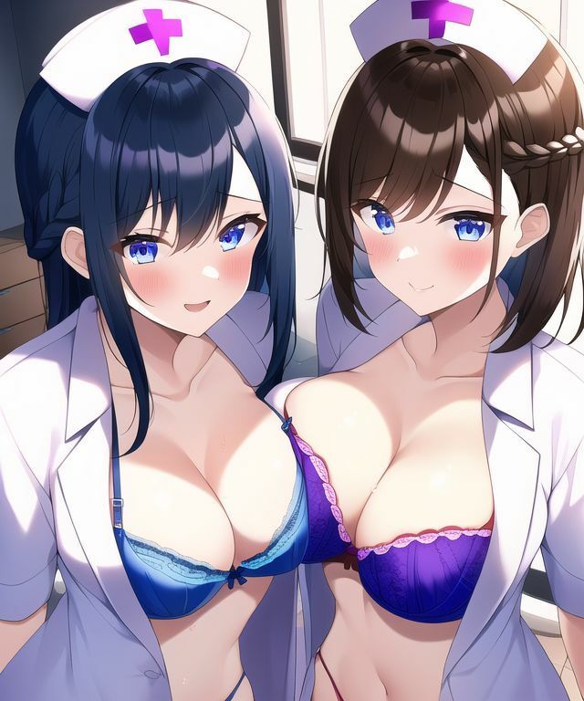 女子二人の下着イラスト集 サンプル6ページ目