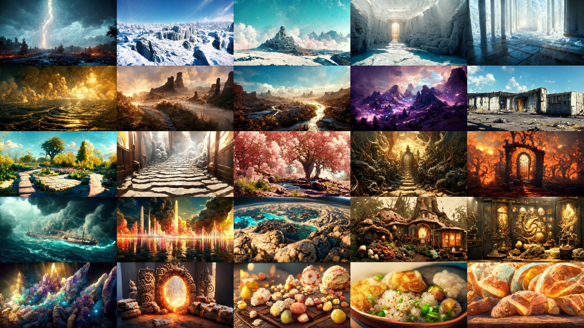 【ファンタジー系リアル調】著作権フリーの高解像度背景（画像100枚） サンプル1ページ目
