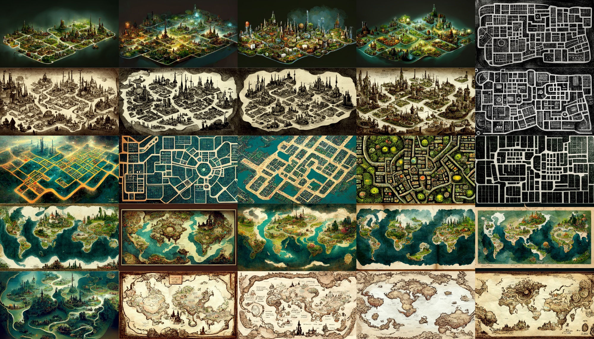【色々な地図】著作権フリーの高解像度イラスト素材（画像100枚） サンプル3ページ目