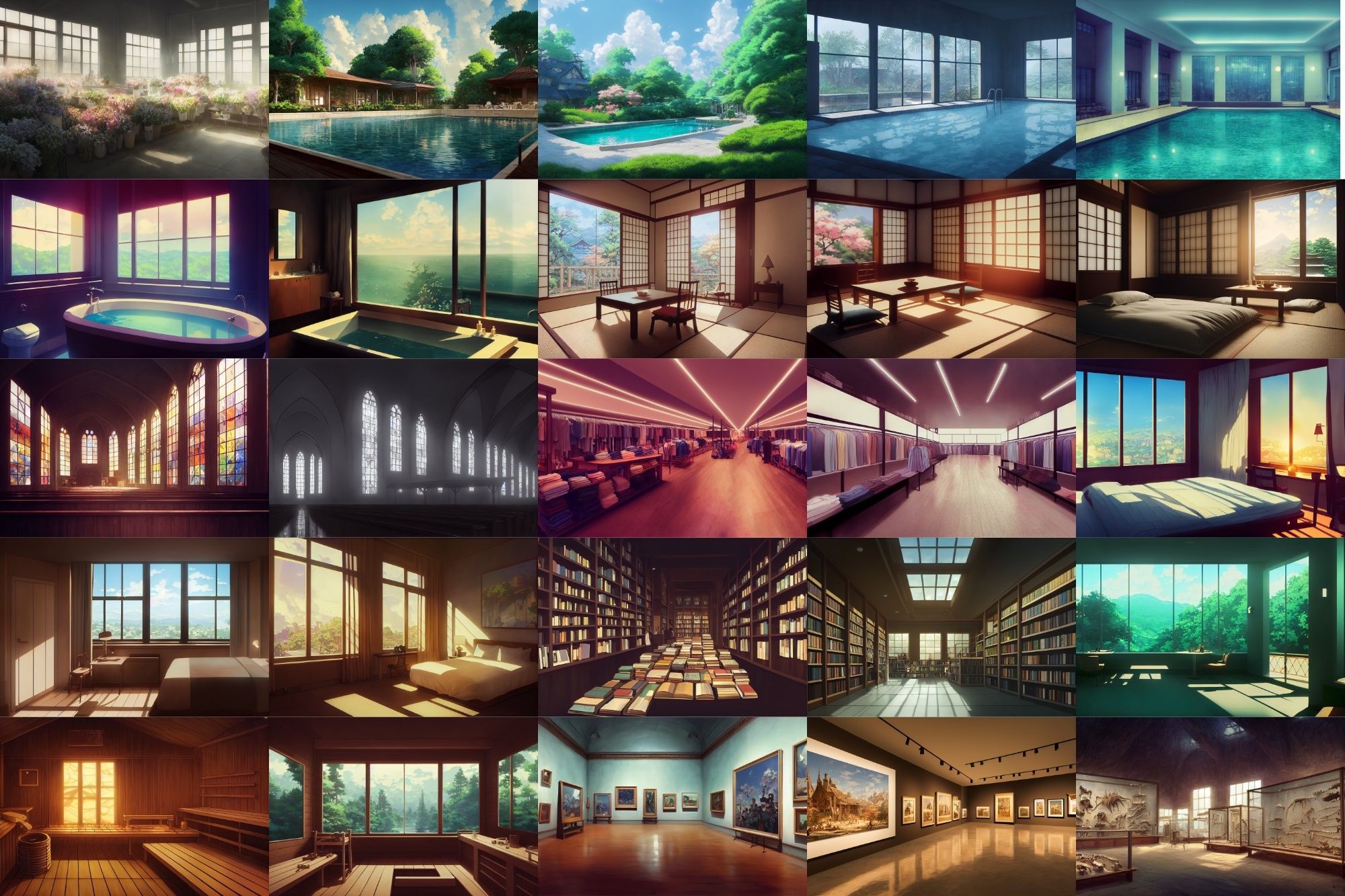【現代系イラスト調】著作権フリーの高解像度背景（画像100枚） サンプル3ページ目
