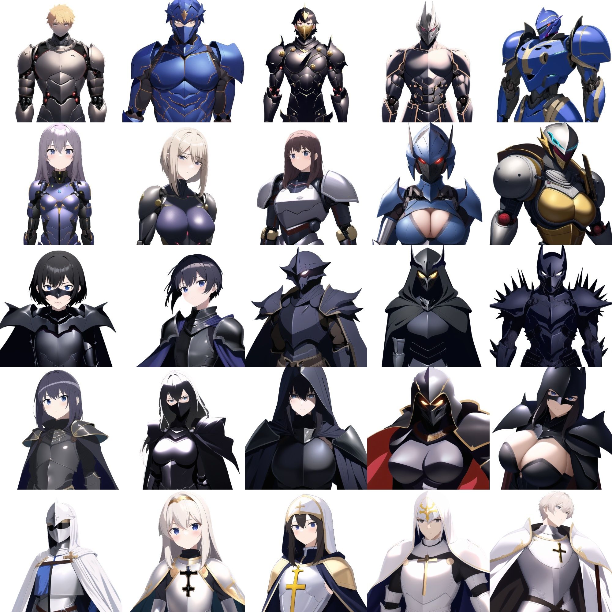 【職業別キャラクター立ち絵4】著作権フリーの高解像度画像素材（100枚） サンプル4ページ目