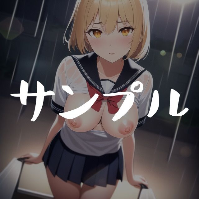 金髪エロ女子校生 サンプル1ページ目