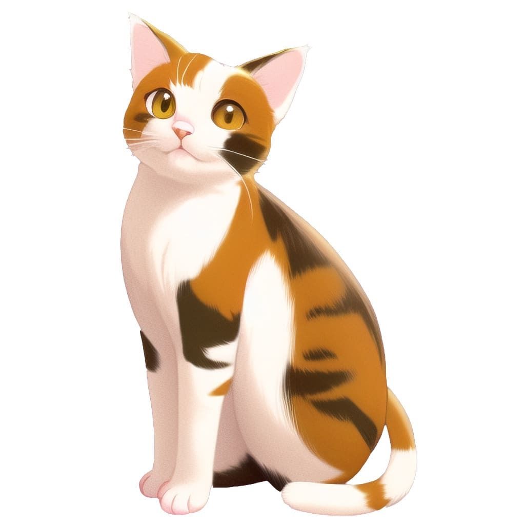 【猫10種類×10】著作権フリーの高解像度イラスト素材（画像100枚） サンプル10ページ目