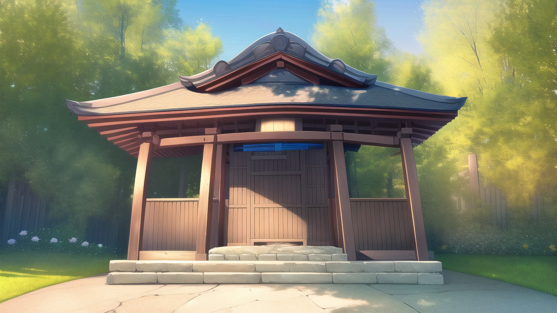 【アニメ調の街系背景】著作権フリーの高解像度画像（100枚） サンプル10ページ目