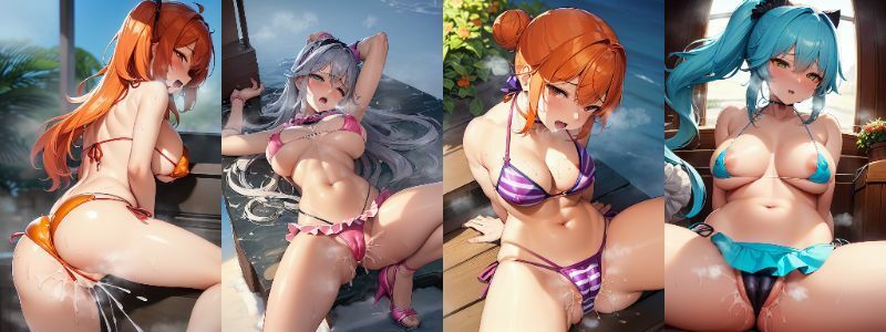 発情ビーチ！ サンプル2ページ目