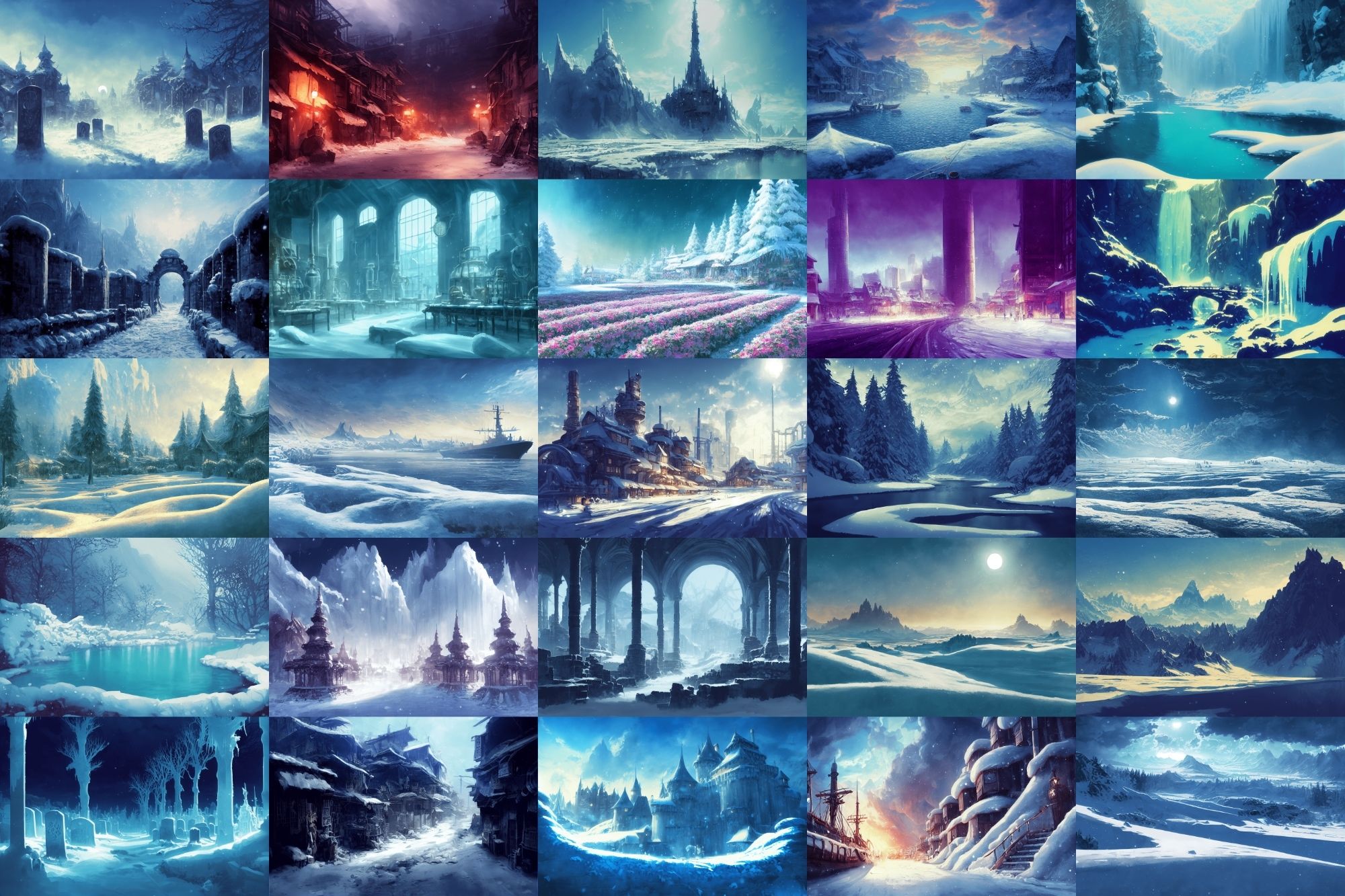 【雪の世界、雪国系背景】著作権フリーの高解像度画像（100枚） サンプル2ページ目