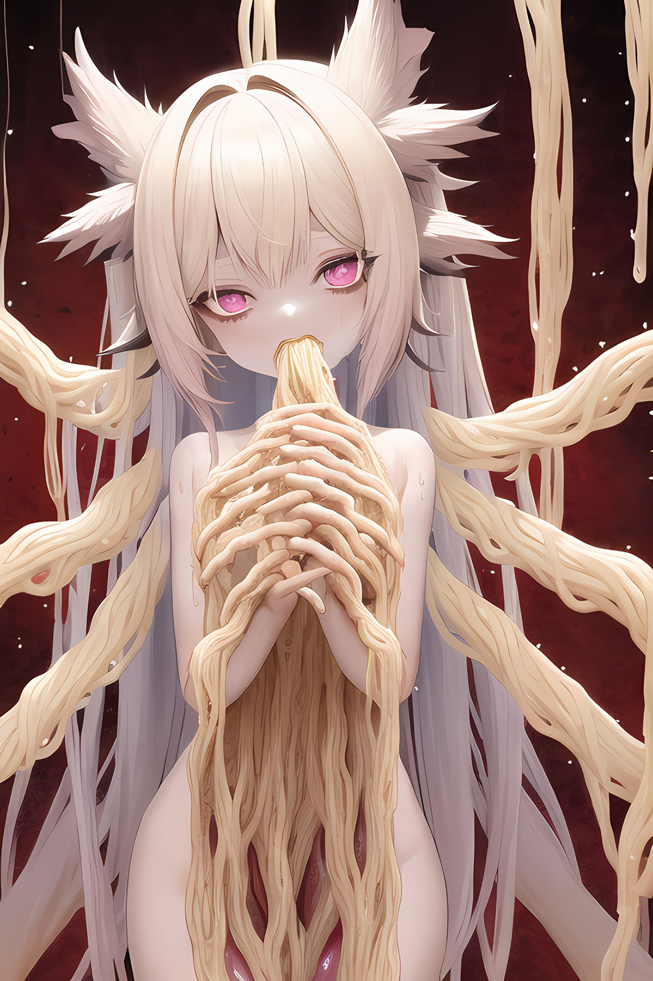【ハルマゲドン】今明かされるAIイラストの真実2！「ラーメン手掴み女の子」はAIのミスではなく実は異世界の悪魔だったんだが？ サンプル10ページ目