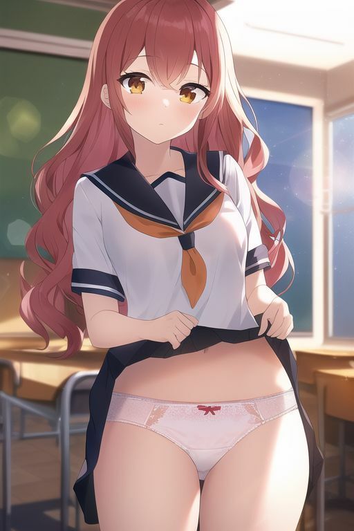 赤髪女子の下着 サンプル1ページ目