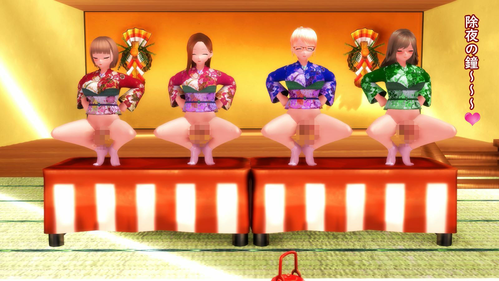 【ふたなり淫語】チンプラガールズのふたなり宴会芸（応援版） サンプル3ページ目