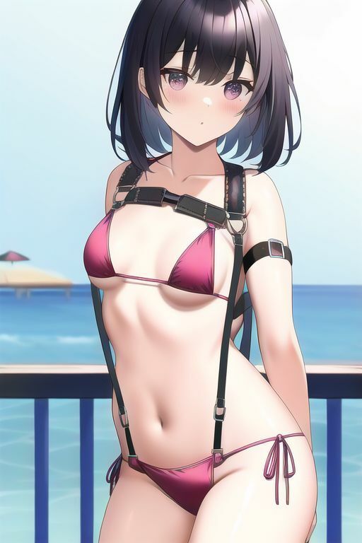美少女のハーネス水着 サンプル1ページ目