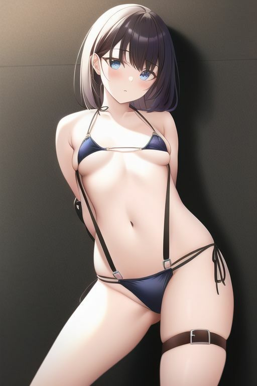美少女のハーネス水着 サンプル3ページ目