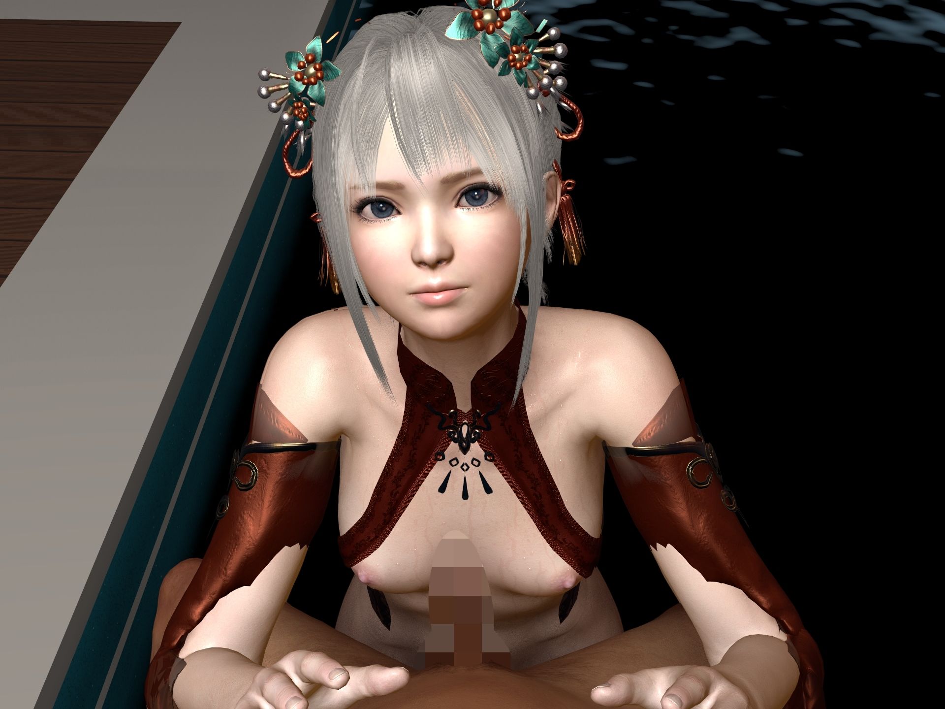 リゾートプールでロイヤルスイートエッチ 3D動画 サンプル1ページ目