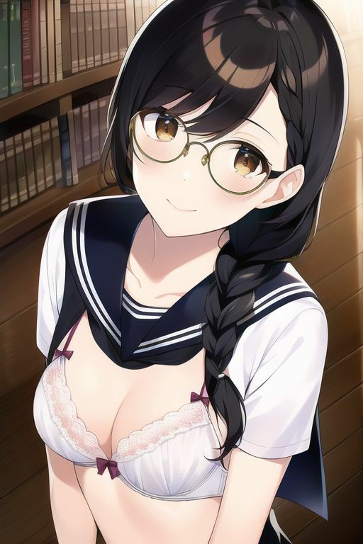 三つ編み女子の下着 サンプル2ページ目