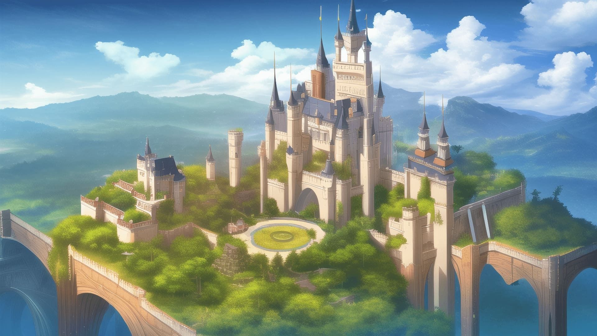 【アニメ調の幻想系背景】著作権フリーの高解像度画像（100枚） サンプル5ページ目