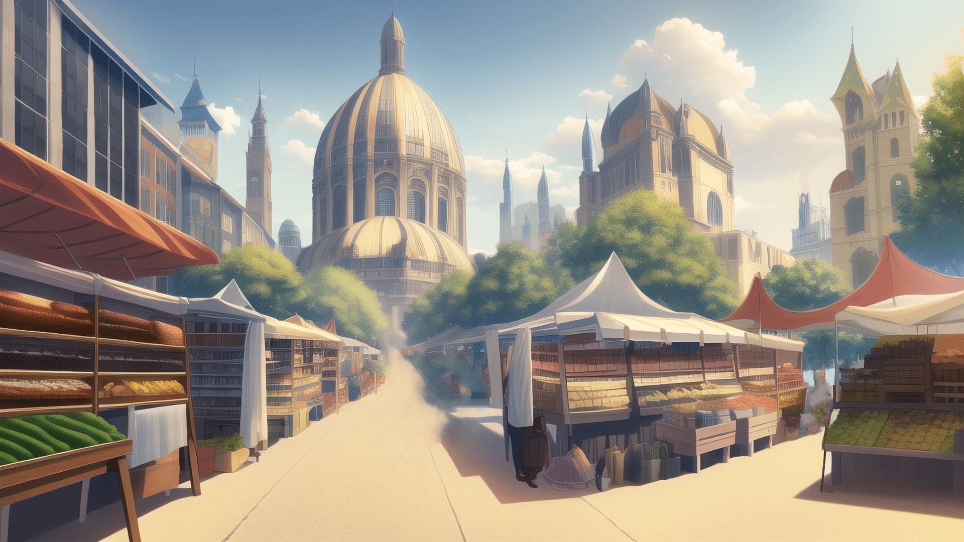 【アニメ調の幻想系背景】著作権フリーの高解像度画像（100枚） サンプル9ページ目