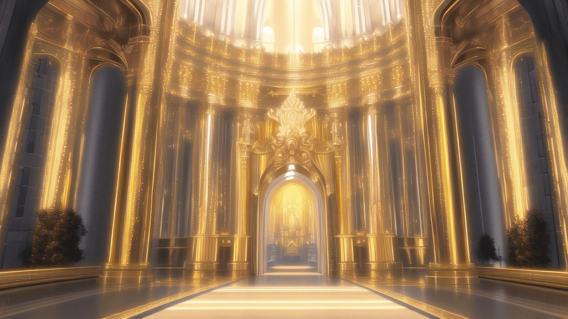 【アニメ調の黄金郷系背景】著作権フリーの高解像度画像（100枚） サンプル9ページ目