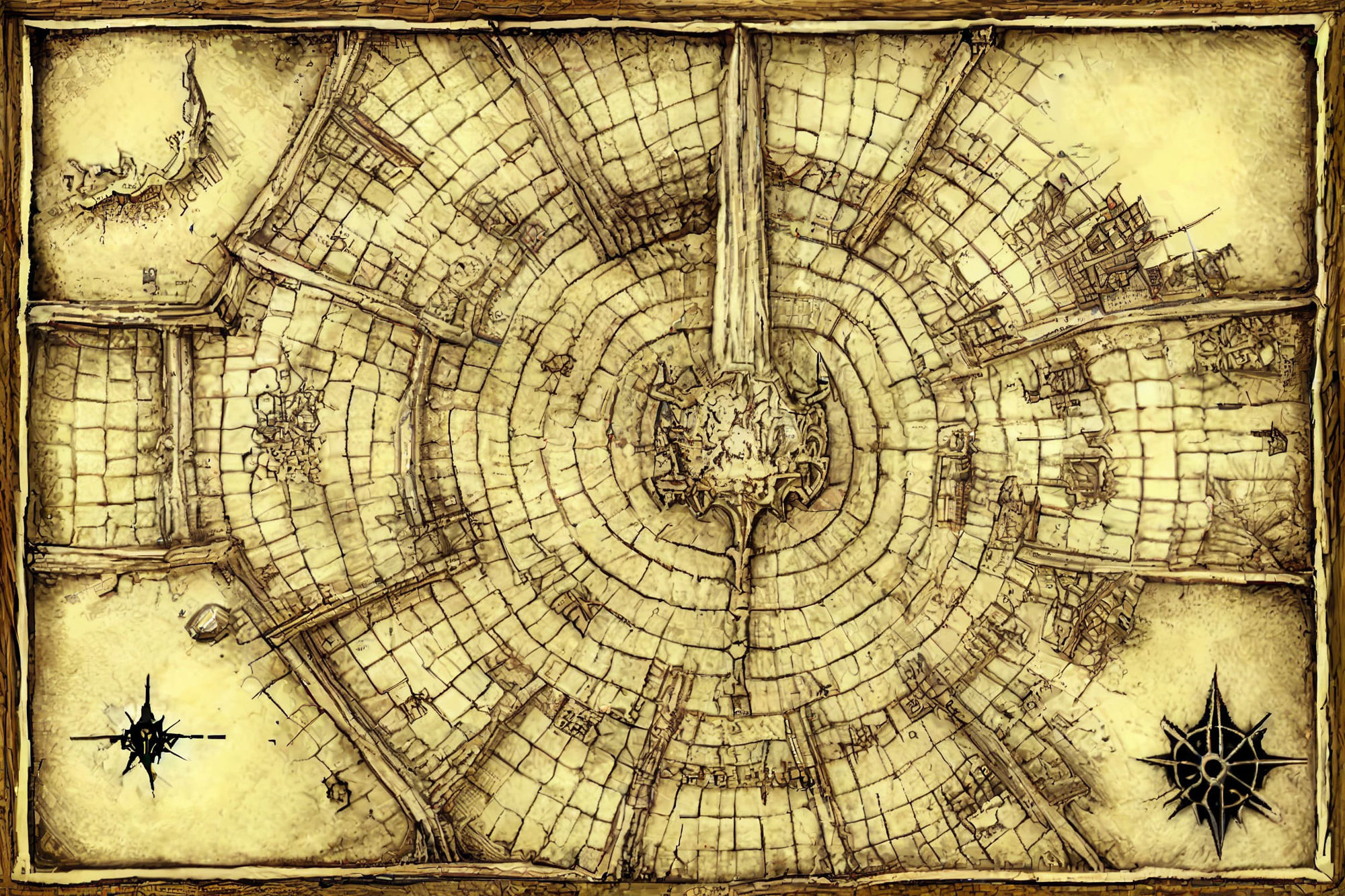 【ダンジョン系の地図やマップ】著作権フリーの高解像度画像（100枚） サンプル8ページ目