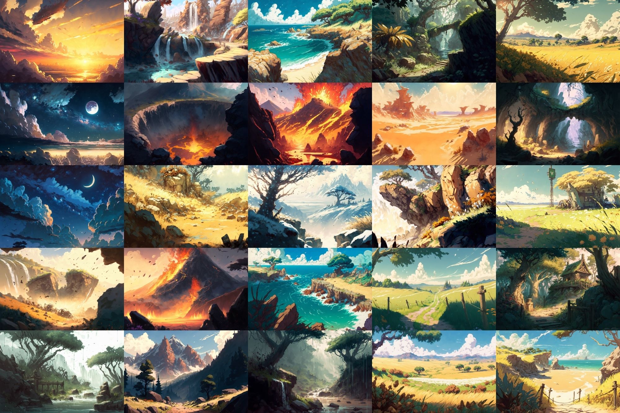 【美麗で幻想的な自然系背景】著作権フリーの高解像度画像（100枚） サンプル3ページ目