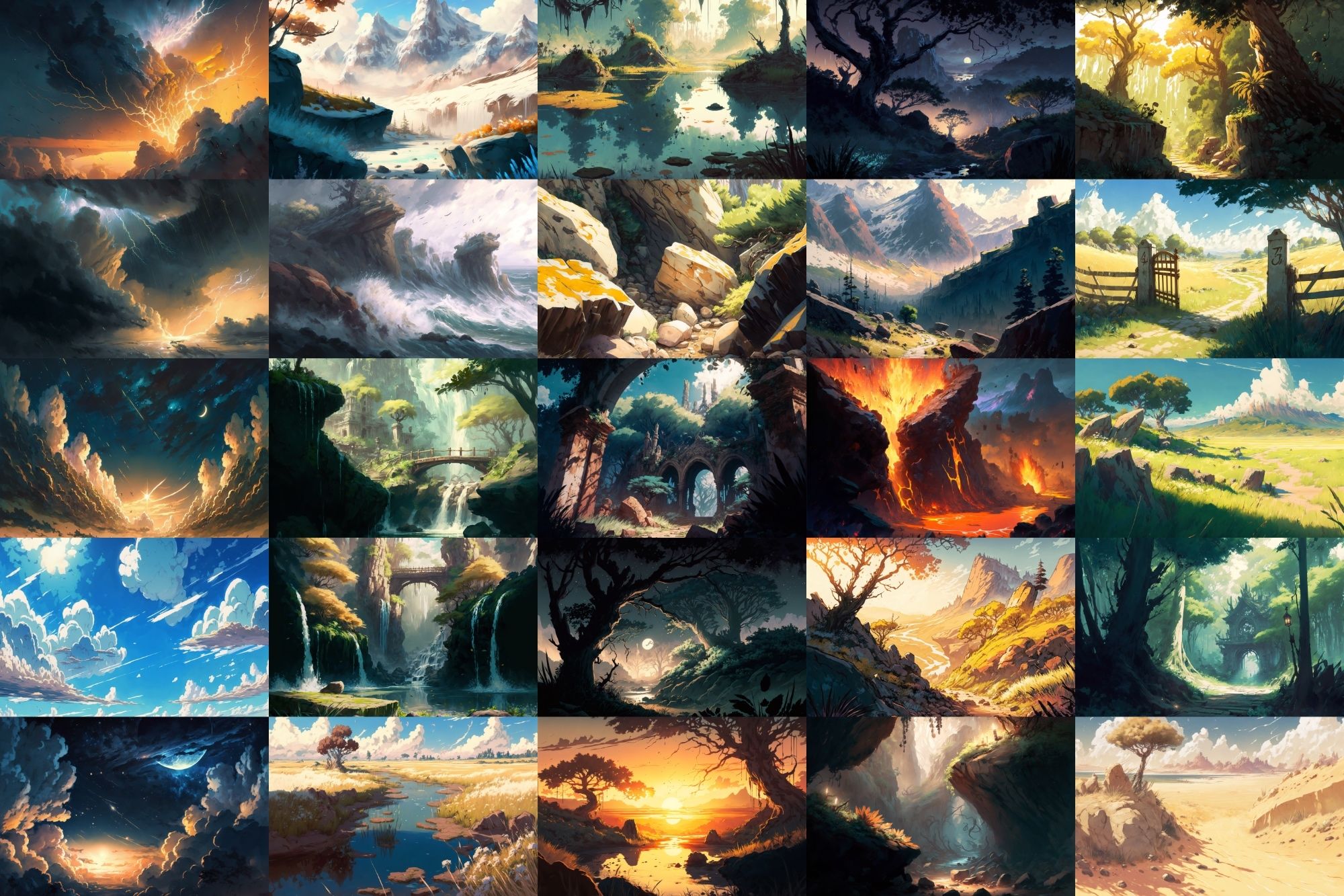【美麗で幻想的な自然系背景】著作権フリーの高解像度画像（100枚） サンプル4ページ目