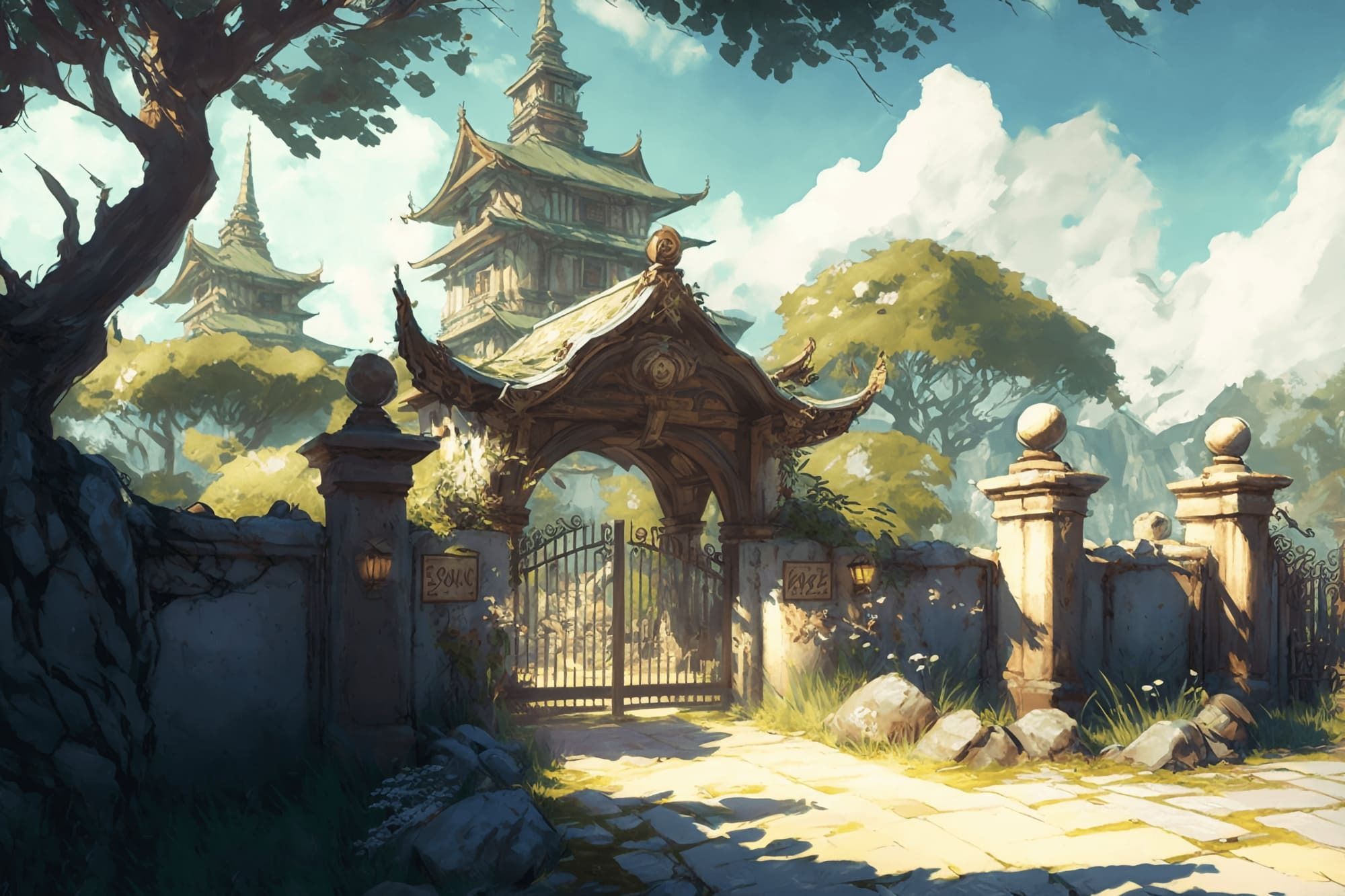 【美麗で幻想的な街や施設の背景】著作権フリーの高解像度画像（100枚） サンプル10ページ目
